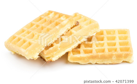 Fresh Waffle isolated on white Fresh Waffle isolated on white 42071399