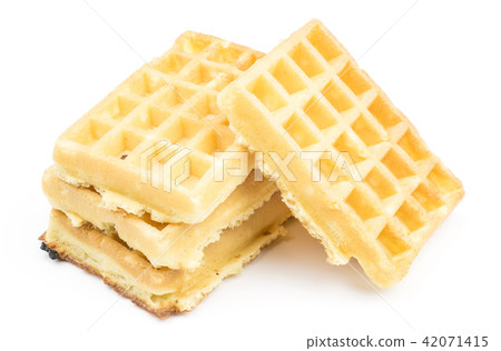 Fresh Waffle isolated on white Fresh Waffle isolated on white 42071415