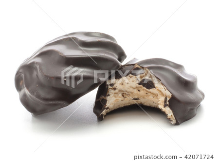 Chocolate Zephyr circle isolated 42071724