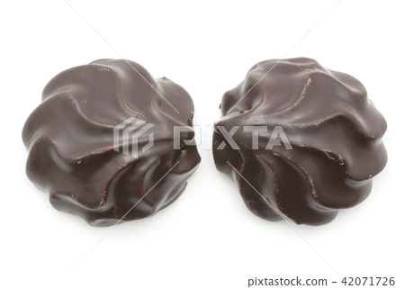 Chocolate Zephyr circle isolated 42071726