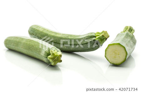 Fresh Zucchini isolated on white Fresh Zucchini isolated on white 42071734