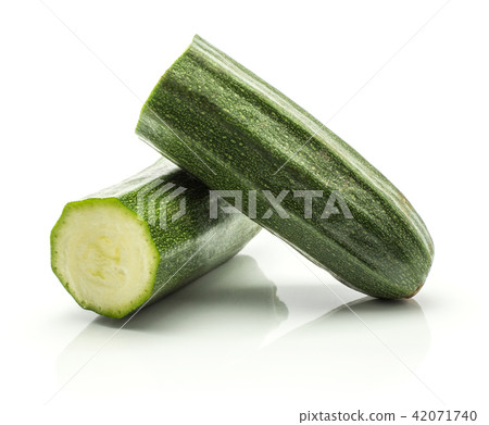 Fresh Zucchini isolated on white Fresh Zucchini isolated on white 42071740