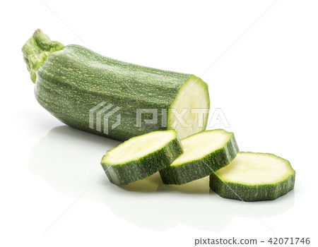 Fresh Zucchini isolated on white Fresh Zucchini isolated on white 42071746