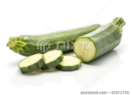 Fresh Zucchini isolated on white Fresh Zucchini isolated on white 42071750