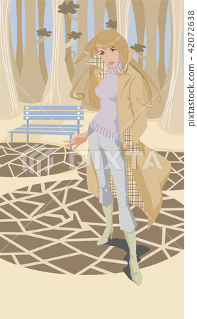 Illustration, autumn image Illustration, autumn image 42072638