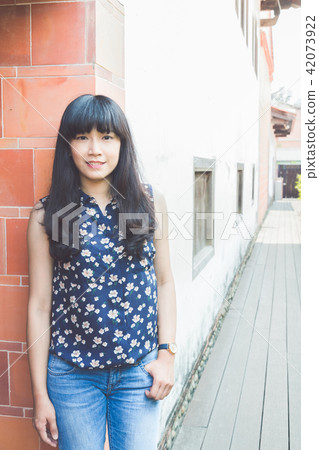 亞洲台灣台中霧峰林家花園古厝攝影女性女人人像人物肖像 42073922