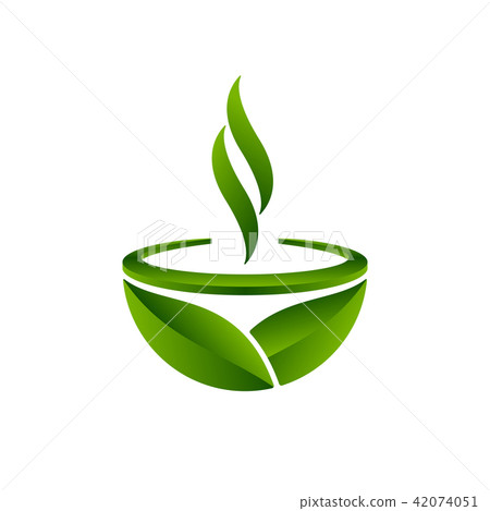 Green tea symbol, vector illustration 42074051