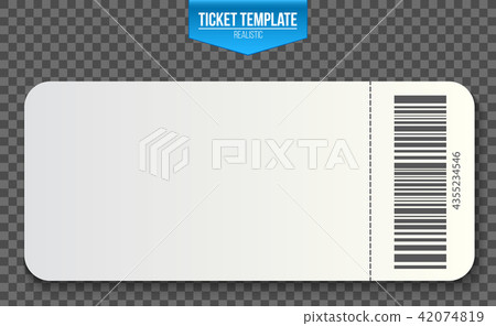Creative vector illustration of empty ticket template mockup set isolated on transparent background Creative vector illustration of empty ticket template mockup set isolated on transparent background 42074819
