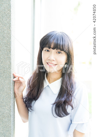 Asia Taiwan Tainan Theological Seminary Tourist Attractions Sightseeing School Campus College Corridor Fountain Sink Girl Female Woman Portrait Portrait 42074850