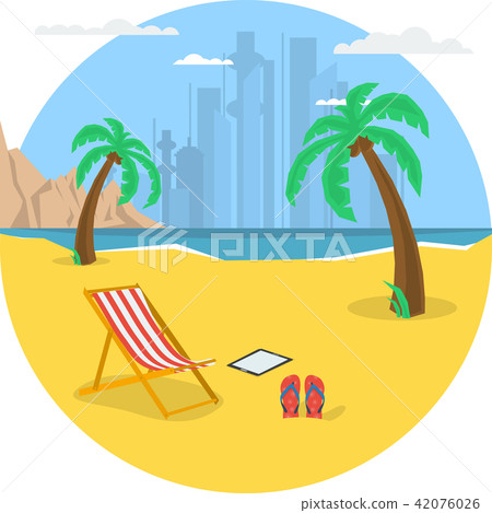 Summertime - round banner Summertime - round banner 42076026