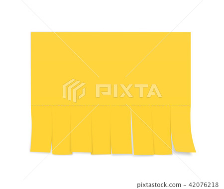 Creative vector illustration of empty blank sheet paper advertising with tear-off cut slips isolated Creative vector illustration of empty blank sheet paper advertising with tear-off cut slips isolated 42076218