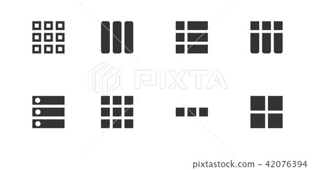 Creative vector illustration of hamburger UI, UX menu user interface navigation icons isolated on Creative vector illustration of hamburger UI, UX menu user interface navigation icons isolated on 42076394