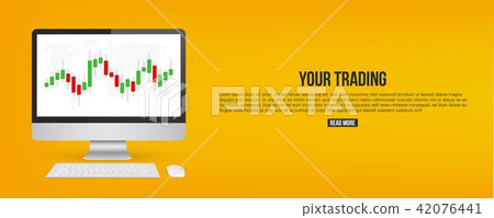 Creative vector illustration of forex trading diagram signals isolated on background. Buy, sell 42076441