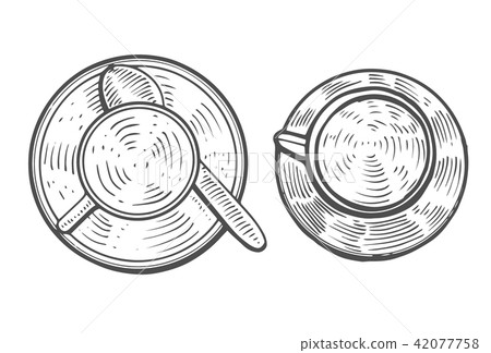 Hand Drawn Cup 42077758