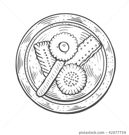 Oriental sweets vector 42077759