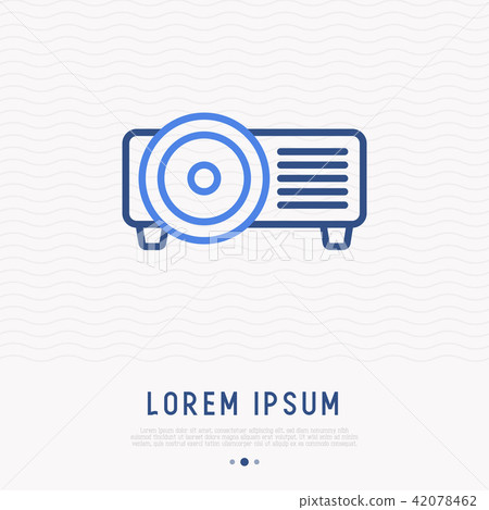 Projector thin line icon 42078462