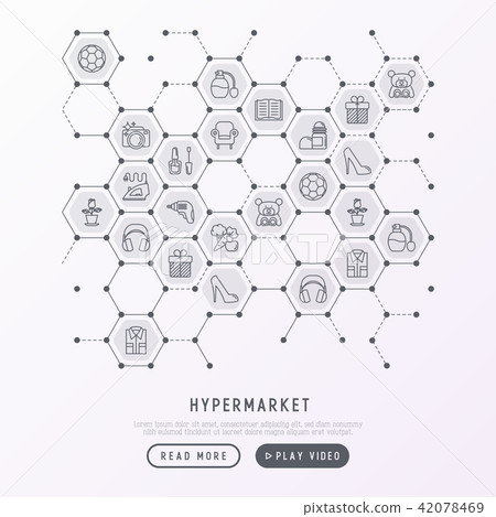 Hypermarket concept in honeycombs Hypermarket concept in honeycombs 42078469
