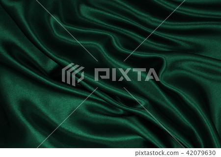 Smooth elegant green silk or satin luxury cloth Smooth elegant green silk or satin luxury cloth 42079630