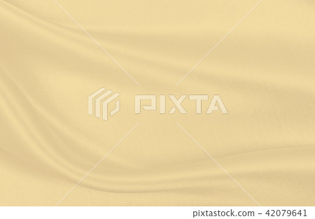Smooth elegant golden silk or satin luxury cloth 42079641