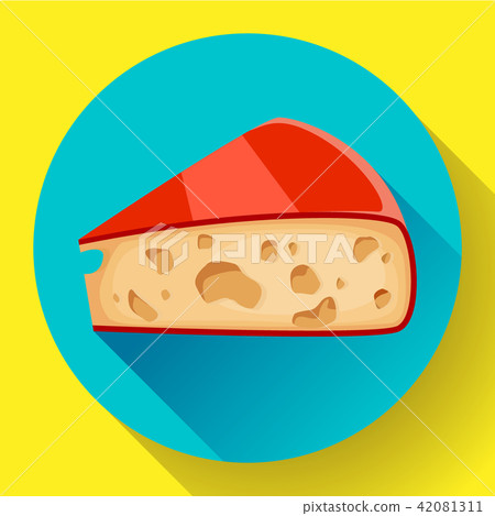 Piece of cheese icon cheese vector illustration. Piece of cheese icon cheese vector illustration. 42081311