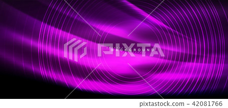 Neon glowing lines, magic energy space light concept, abstract background wallpaper design Neon glowing lines, magic energy space light concept, abstract background wallpaper design 42081766