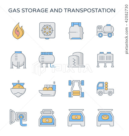 gas storage icon gas storage icon 42082730