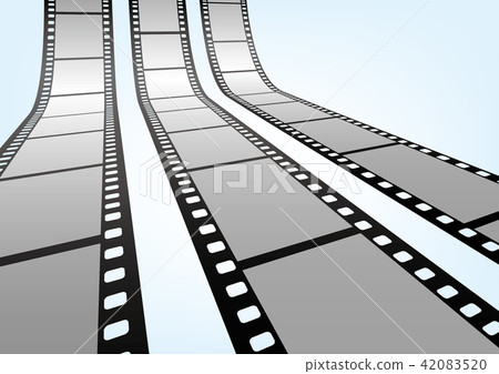 35mm film negative frame template, 3D vector element material 42083520