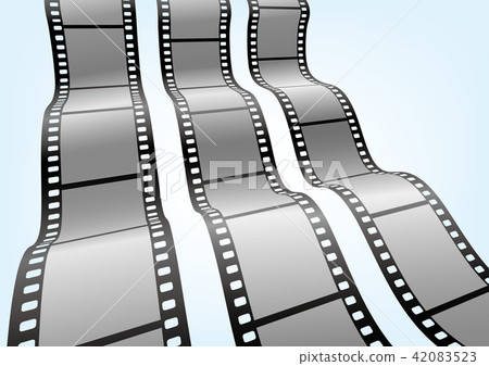 35mm film negative frame template, 3D vector element material 42083523