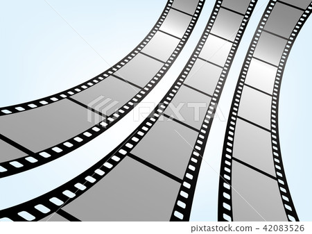 35mm film negative frame template, 3D vector element material 42083526