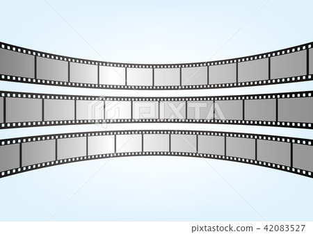 35mm film negative frame template, 3D vector element material 42083527