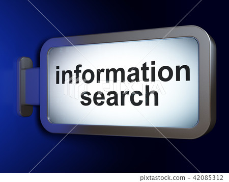 Data concept: Information Search on billboard background 42085312
