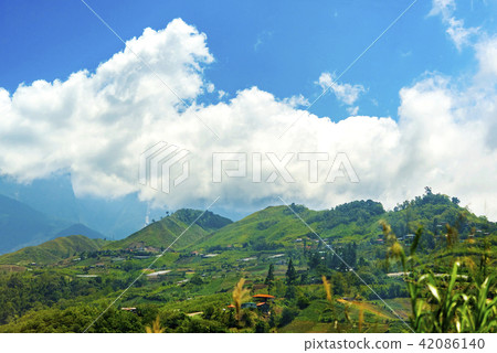 Village on the middle of Kinabalu Borneo Village on the middle of Kinabalu Borneo 42086140