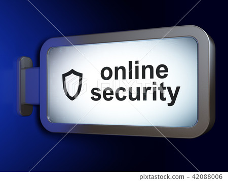 Privacy concept: Online Security and Contoured... - Stock Illustration ...