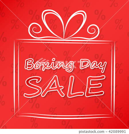 Boxing Day - concept of card. Vector. Boxing Day - concept of card. Vector. 42089991