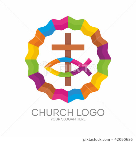 Church logo. Christian symbols. Church logo. Christian symbols. 42090686