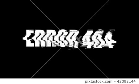 Letters of Error 404 text with noise on black, 3d rendering background, computer generating for Letters of Error 404 text with noise on black, 3d rendering background, computer generating for 42092144