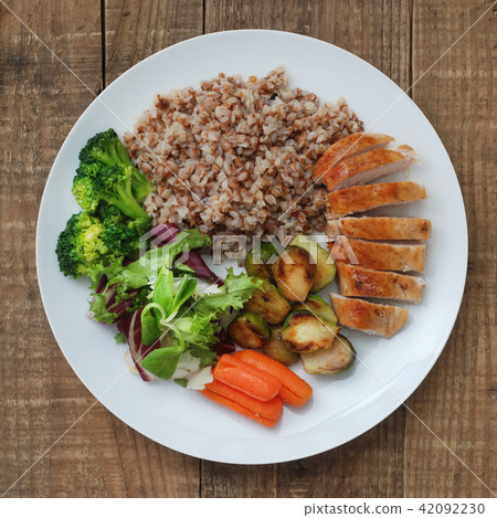Dietetics Healthy Buckwheat Beef Meat Breast Chicken Chicken Salad Cabbage Brussels Carrots Rustic 42092230