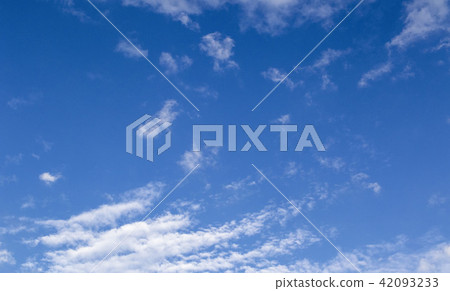 Summer sky · 3 blue sky and cloud pattern before the rainy season. 42093233