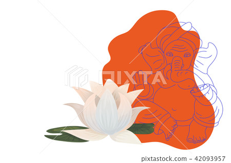 God Ganapati Lord vector Banner Template. 42093957