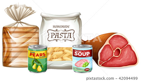 Set of different foods Set of different foods 42094499