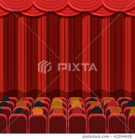People in a cinema scene People in a cinema scene 42094688