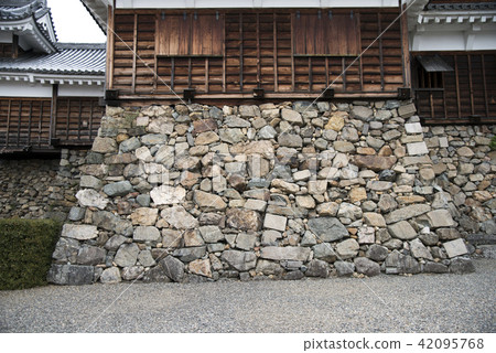 Fukuchiyama castle Tenshin-dori stone wall diversion stone 42095768
