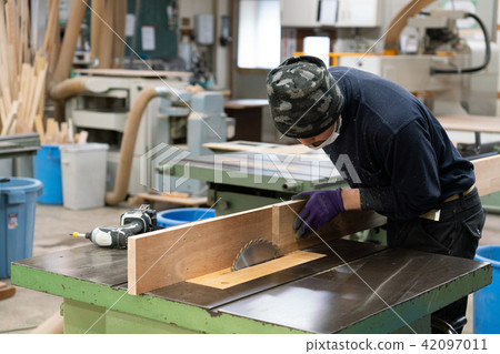 Factory craftsmen carpent worker woodworking Factory craftsmen carpent worker woodworking 42097011