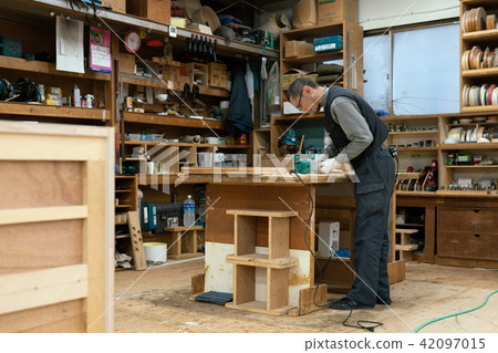 Factory craftsmen carpent worker woodworking 42097015