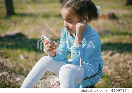 girl in park girl in park 42097174
