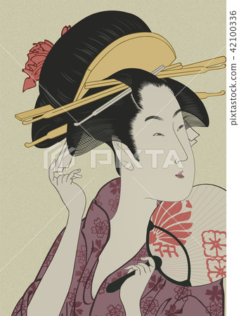 Utamaro Kitagawa / Uchiwa Utamaro Kitagawa / Uchiwa 42100336