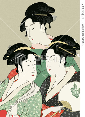 Utamaro Kitagawa / Three female large format 42100337