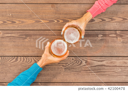 Cheers with beer Cheers with beer 42100478