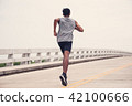 Black men runner are running  42100666