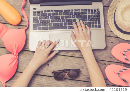 Summer holiday preparations concept Summer holiday preparations concept 42101519